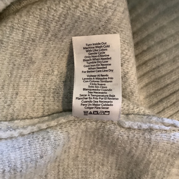 525 Women's Super Soft Crewneck Pullover Lurex Fair isle Sweater Grey Combo - Picture 9 of 15